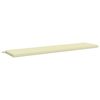 vidaXL Bankkussen SOEST 100% Polyester Cr&egrave;mekleurig 180 x 40 x 5 cm