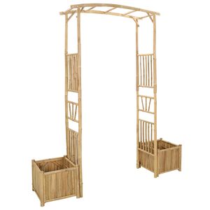 vidaXL Tuin Boog Naturel 177 x 40 x 205 cm Bamboe