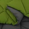 vidaXL Winter Dekbed Groen en Antraciet 220 x 140 cm Microfiber