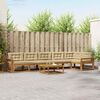 vidaXL Buiten bankenset met kussen 7 pcs Natuurlijk en Beige