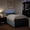 vidaXL Boxspring met matras stof lichtgrijs 120x190 cm