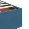 vidaXL Bedframe zonder matras 90x190 cm fluweel donkerblauw