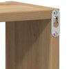 vidaXL Wandschap 75x16x55 cm bewerkt hout artisanaal eikenkleur