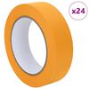 vidaXL Verf Maskertapes 24 pcs Geel 30mm x 50m Papier