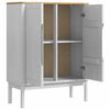 vidaXL Dressoir FLORO Wit 70 x 30 x 70,5 cm Massief Vurenhout