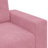 vidaXL | 3-Zits Sofa | met kussen Roze Fluweel