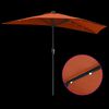 vidaXL Tuinparasol Terracotta 294 x 150 x 224 cm Polyester en staal