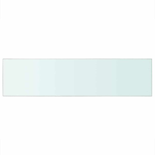 vidaXL Schappen 2 st 100x25 cm glas transparant
