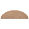 vidaXL Trapmatten 15 st 65x21x4 cm Lichtbruin Halfrond Groot
