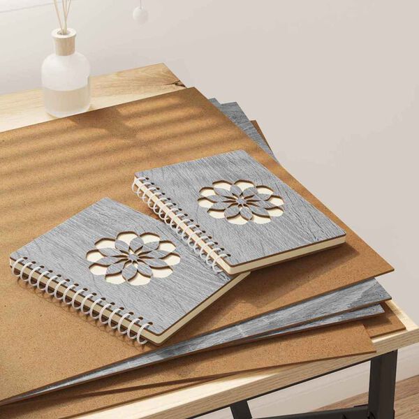 vidaXL Decorpanelen 50 pcs Grijs Sonoma 40 x 60 x 0.27 cm Bewerkt hout