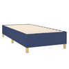 vidaXL Boxspring met matras en LED stof blauw 90x190 cm