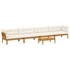 vidaXL 5 Stuk Garden Pallet Sofa Units Massief Acaciahout Naturel