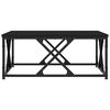 vidaXL Salontafel 70x70x30 cm bewerkt hout zwart