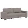 vidaXL 2-delige Loungeset met kussens stof taupe