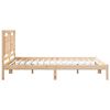 vidaXL Bedframe extra lang zonder matras massief hout 140x210 cm