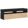 vidaXL TV-kast Zwart Eiken 120 x 35 x 40 cm Bewerkt hout