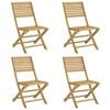 vidaXL Tuinstoelen 4 st inklapbaar 48,5x61,5x87 cm massief acaciahout