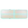 vidaXL Gymnastiekmat met pomp opblaasbaar 400x100x10 cm PVC groen