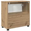 vidaXL Badkamer wastafelkast met plank Artisan Eiken 60 x 30 x 60 cm