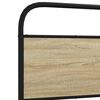 vidaXL Bedframe zonder matras bewerkt hout sonoma eikenkleur 80x200 cm