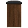 vidaXL Schoenenbank 102x32x50 cm bewerkt hout bruin eikenkleur