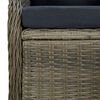vidaXL 5-delige Tuinset poly rattan bruin