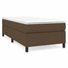 vidaXL Boxspring bed 100x200 cm stof donkerbruin