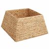 vidaXL Kerstboomkraag Vierkant Bruin 50 x 50 x 25 cm Waterhyacint