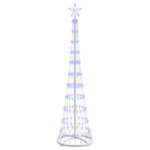 vidaXL LED Kerstboom Blauw 190 cm Metaal