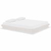 vidaXL Bedframe massief hout wit 180x200 cm
