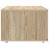 vidaXL Ladenkast met wiel Bruin 55 x 45 x 33.5 cm Bewerkt hout