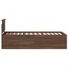vidaXL Bedframe met hoofdeinde Bruin Eiken 90 x 190 cm Bewerkt hout