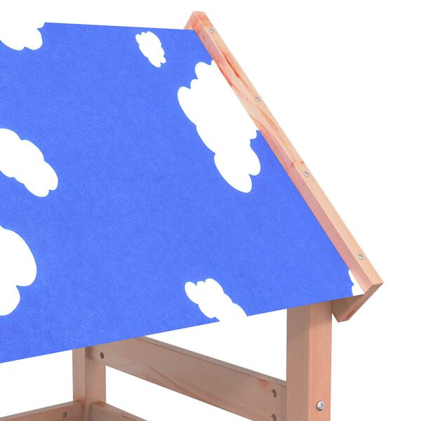 vidaXL Speeltoren Bruin 52,5 x 110,5 x 215 cm Massief Douglas hout