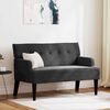 vidaXL Chesterfield Bank Zwart 112 x 65.5 x 75 cm Fluweel