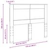 vidaXL Hoofdbord met hoofdeinde Oud Hout 120 cm Bewerkt hout