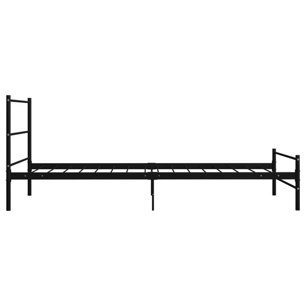 vidaXL Bedframe metaal zwart 100x200 cm