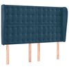 vidaXL Boxspring met matras en LED fluweel donkerblauw 140x200 cm