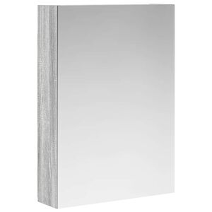 vidaXL Badkamer spiegelkast met plank Grijs Sonoma 50 x 14,5 x 70 cm