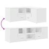 vidaXL Hoekkast 160x40x45 cm bewerkt hout wit