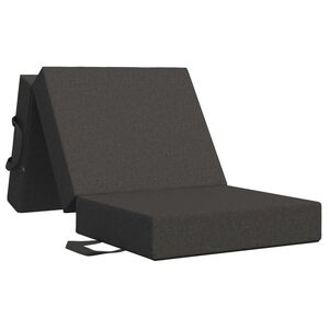 vidaXL Vouwbare Bankbed 75 x 67 x 45 cm Donkergrijs