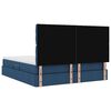 vidaXL Opbergbed met LED met matras Blauw 180 x 200 cm Polyester