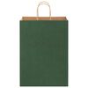 vidaXL Papieren zakken 250 st met hengsels 32x17x44 cm groen