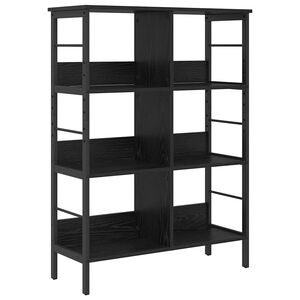 vidaXL Boekenkast Zwart Eiken 82 x 32 x 112 cm Bewerkt hout
