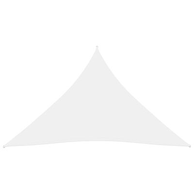vidaXL Zonnescherm driehoekig 3x3x3 m oxford stof wit