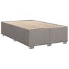 vidaXL Boxspring met matras stof taupe 120x200 cm