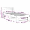 vidaXL Bedframe Wasbruin 100 x 200 cm Massief grenenhout