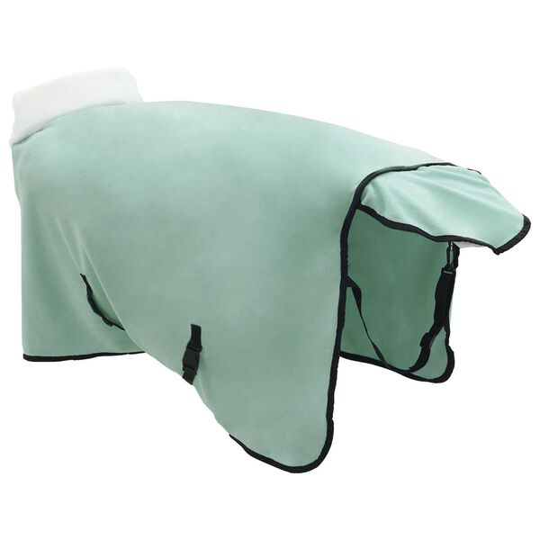 vidaXL Paardendeken Volledig Donkergroen 75 cm Polar fleece