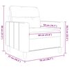 vidaXL Fauteuil 60 cm stof cr&egrave;mekleurig