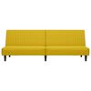 vidaXL Slaapbank 2-zits fluweel geel