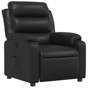 vidaXL Fauteuil verstelbaar kunstleer zwart